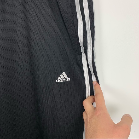 Adidas Black Tri-Stripe Straight Leg Sweatpants L - Picture 6 of 10